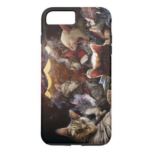 Katten die poker spelen Case-Mate iPhone case (Achterkant)