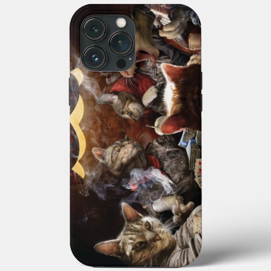 Katten die poker spelen Case-Mate iPhone case (Achterkant)