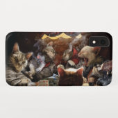 Katten die poker spelen Case-Mate iPhone case (Achterkant (horizontaal))