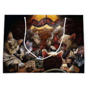 Katten die poker spelen groot cadeauzakje