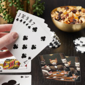 Katten die poker spelen pokerkaarten (Insitu)