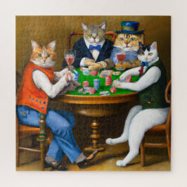 Katten die poker spelen, puzzels 676 stuks