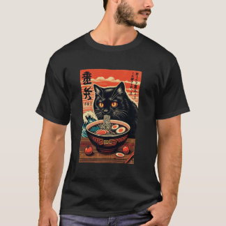 Katten die Ramen eten, Kattenliefhebber, Japanse S T-shirt