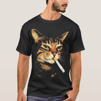 Katten die roken t-shirt