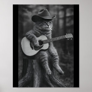 Katten die sigaretten roken Wasbeer Egel Grappige  Poster