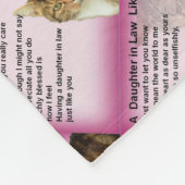 Katten Dochter in het rechtengedicht Fleece Deken (Hoek)