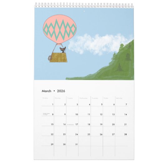 Katten Doing Stuff 12 maanden Kalender (Mar 2026)