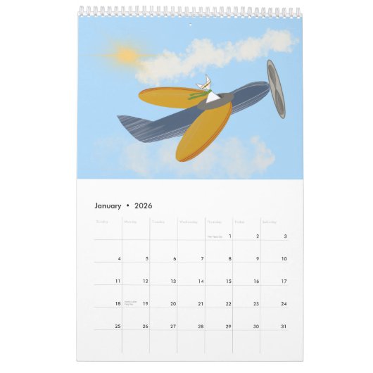 Katten Doing Stuff 12 maanden Kalender (Jan 2026)