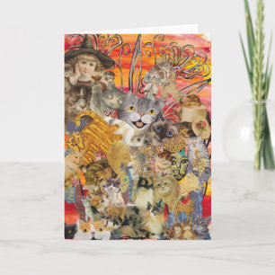 Katten een Plenty Wenskaart Kaart