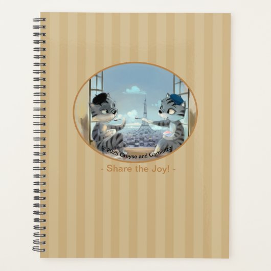 Katten & Eiffeltoren – Paris Joy Weekplanner Planner (Voorkant)
