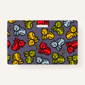 Katten en bananen badge (Achterkant)