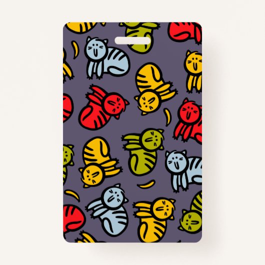 Katten en bananen badge (Voorkant)