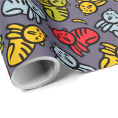 Katten en bananen cadeaupapier (Rol Hoek)