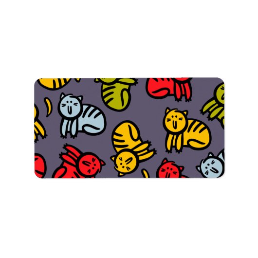 Katten en bananen etiket (Voorkant)