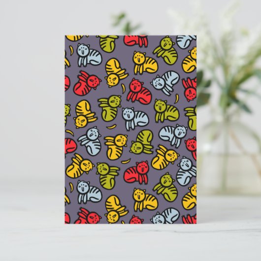 Katten en bananen informatiekaartje (Staand voorkant)