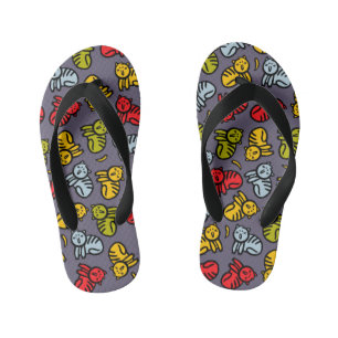 Katten en bananen kinder teenslippers