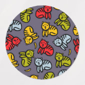 Katten en bananen labels (Design 2)