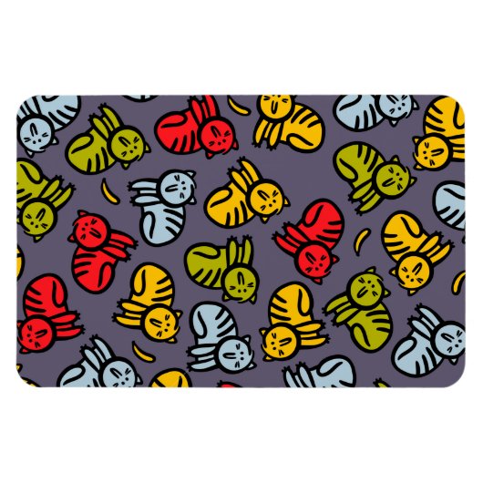 Katten en bananen magneet (Horizontaal)