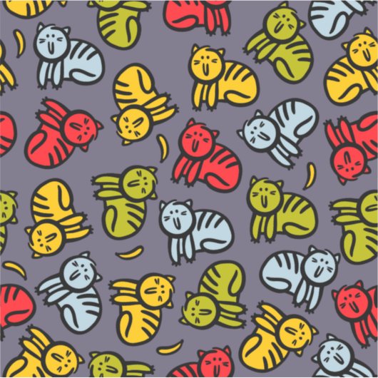 Katten en bananen sticker (Voorkant)