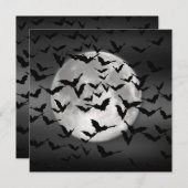 Katten en een volle maan kaart (Voorkant / Achterkant)