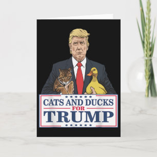 Katten En Eenden Voor Trump 2024 Kittens En Eenden Kaart