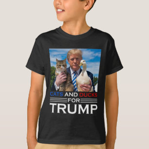 Katten en eenden voor Trump 2024 Kittens en eenden T-shirt