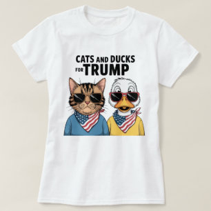 Katten en eenden voor Trump President, Trump T-shirt