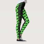 Katten en Gothic Lineair - Groene Leggings (Rechts)