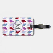 Katten en harten bagagelabel (Achterkant horizontaal)