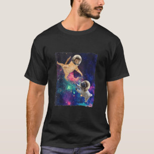 Katten en honden bij ruimteplaneten Galaxy Paws Sp T-shirt