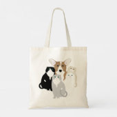 Katten en honden Canvas tas (Achterkant)