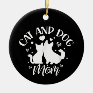 Katten En Honden Moeder Meisje Liefhebber Honden K Keramisch Ornament