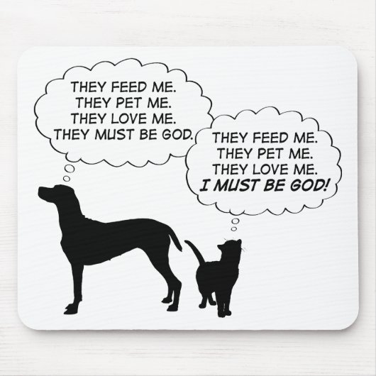 Katten en honden muismat (Voorkant)