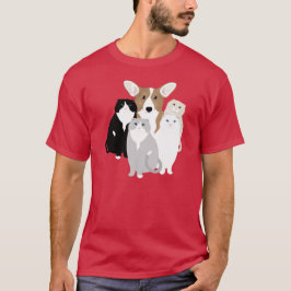 Katten en honden t-shirt
