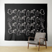 Katten en honden wandkleed (In Situ (horizontaal))