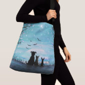 Katten en honden Winter Sunset Crossbody Tas (Dichtbij)