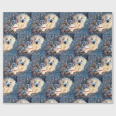 Katten- en hondenliefde cadeaupapier (Vlak)