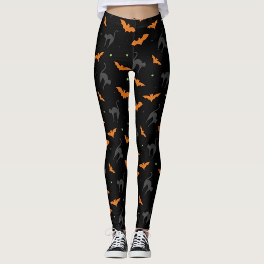 Katten en katten Halloween Leggings (Voorkant)