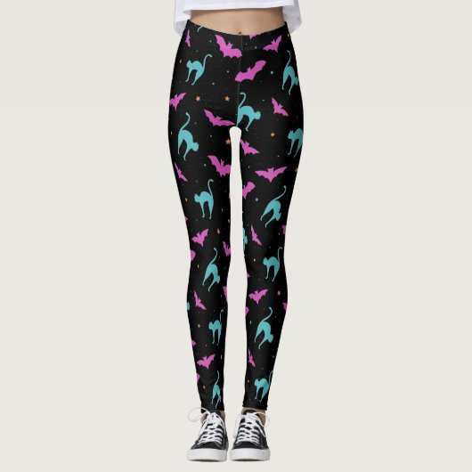 Katten en katten Halloween Leggings (Voorkant)