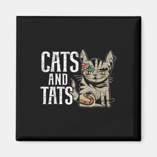 Katten en katten Tattoo tatoeages Kat Magneet