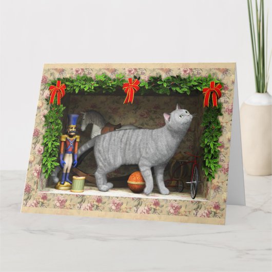 Katten- en kerstspullen kaart (Voorkant)