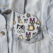 Katten en Kittens 2 Ronde Button 4,0 Cm (In situ)