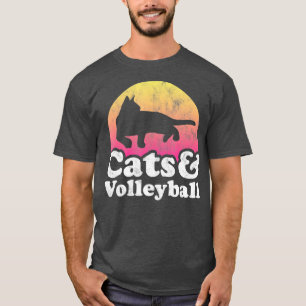 Katten en Mannen volleybalkat T-shirt