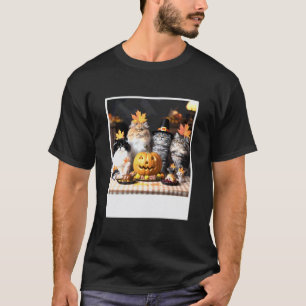 Katten en Muizen Herfst Feest Grappige Thanksgivin T-shirt