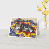 Katten en Quilts-Misu Kaart (Gele Bloem)