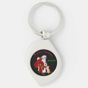 Katten en Santa Sleutelhanger