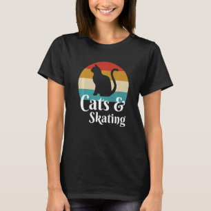 Katten En Schaatsen Schaatser Skateboard T-shirt