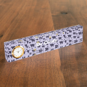 Katten en sterren naambordje