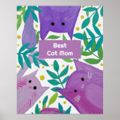 Katten en takken Beste katten-maaltijd Poster (Voorkant)