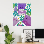 Katten en takken Beste katten-maaltijd Poster (Thuiskantoor)